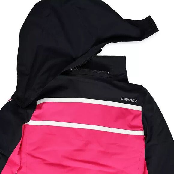 Spyder Girls Winter Jacket Large Insulated Winter Pink Ski Jacket Warm - Picture 3 of 7